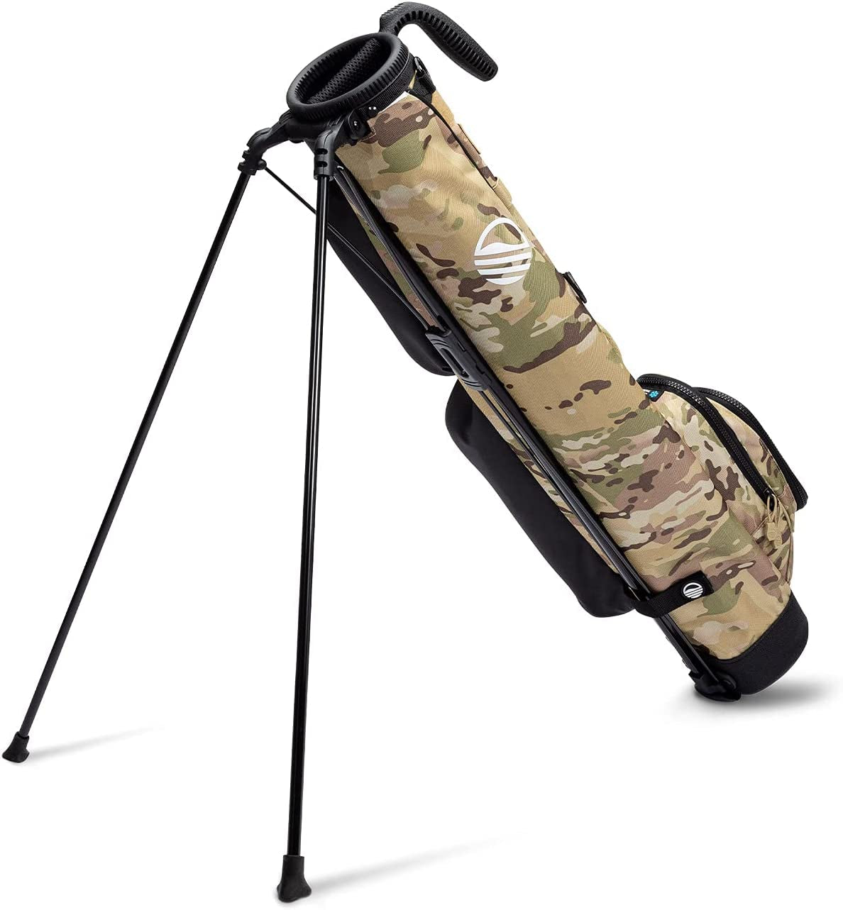 Loma Bag - Lightweight Golf Bag with Strap and Stand – Easy to Carry Pitch N Putt Golf Bag – Golf Stand Bag for the Driving Range, Par 3 and Executive Courses, 31 Inches Tall (Camo Sand)