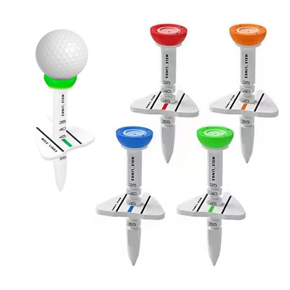 Golf Tee with Package 세트가 달린 골프 좌석 Red Orange Green Blue Internet Celebrity Plastice Tee for Golfer Gift Height Adjusted