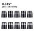 10Pcs Golf Ferrule with Double Silver Rings for Driver Fairway Wood and Iron Shaft 0.335 0.350 0.370 Golf Accessories New