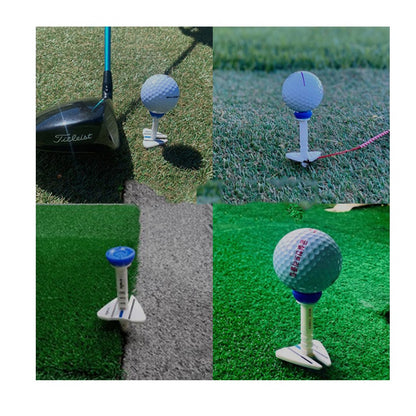 Golf Tee with Package 세트가 달린 골프 좌석 Red Orange Green Blue Internet Celebrity Plastice Tee for Golfer Gift Height Adjusted