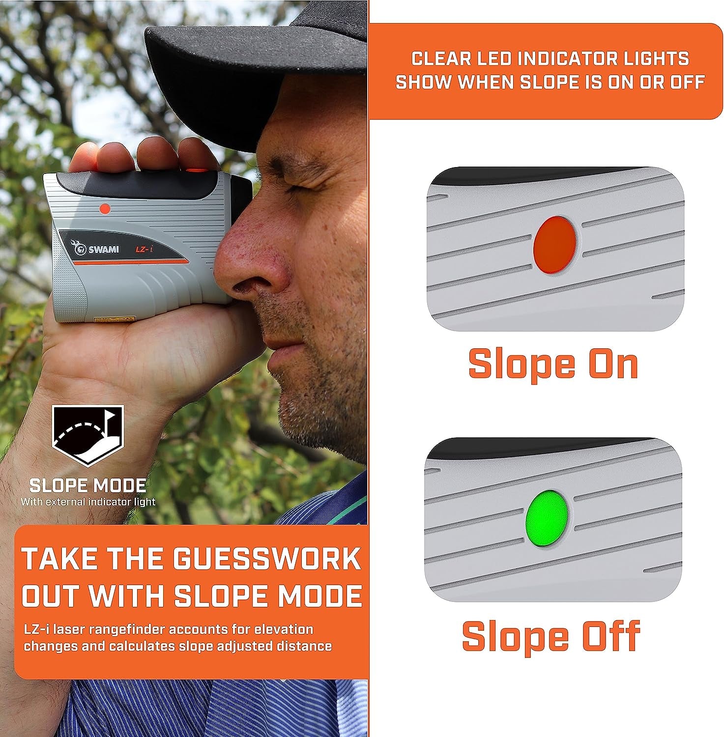 Golf Lz-I Golf Laser Rangefinder - on Course Golf Accessory Laser Rangefinder Accurate up to 800 Yards