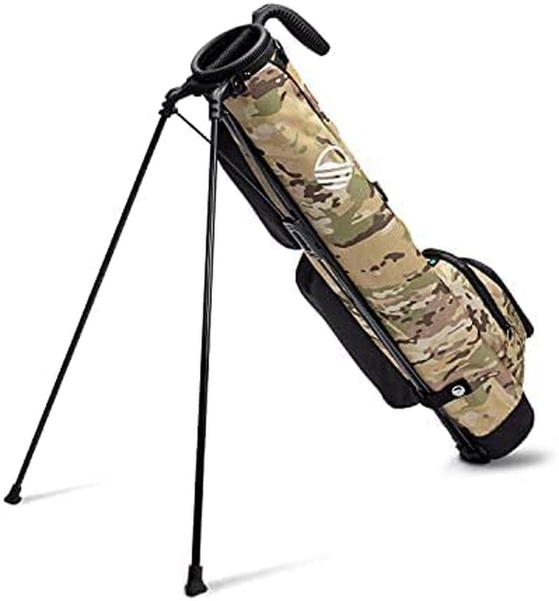 Loma Bag - Lightweight Golf Bag with Strap and Stand – Easy to Carry Pitch N Putt Golf Bag – Golf Stand Bag for the Driving Range, Par 3 and Executive Courses, 31 Inches Tall (Camo Sand)